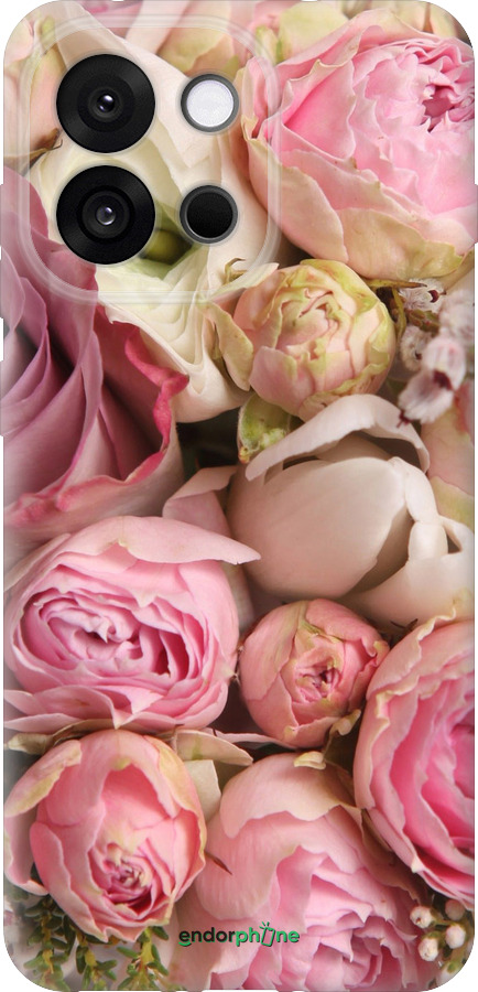 Силиконовый чехол Розы v2 для OnePlus 13T 5G / 13S 5G - 2320u-4026 изображение 