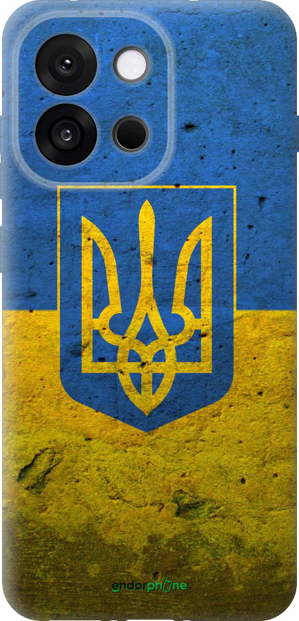 Силиконовый чехол Флаг и герб Украины 2 для OnePlus 13T 5G / 13S 5G - 378u-4026 изображение 