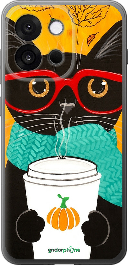 Силиконовый чехол Осенний кот для OnePlus 13T 5G / 13S 5G - 4026u-4026 изображение 