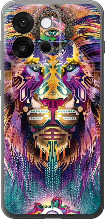 Силіконовий чехол Люмінесцентний лев для OnePlus 13T 5G / 13S 5G - 4037u-4026 изображение 