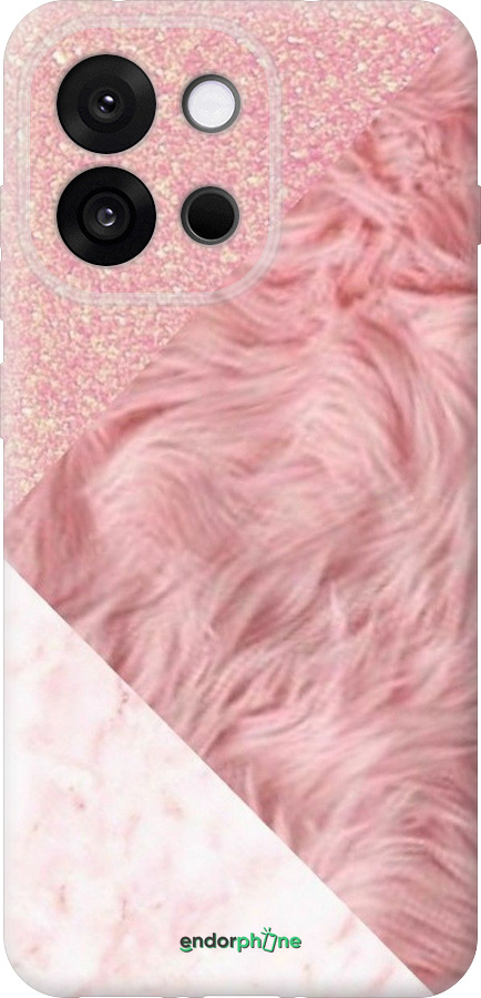 Силиконовый чехол Розовые текстуры для OnePlus 13T 5G / 13S 5G - 4343u-4026 изображение 