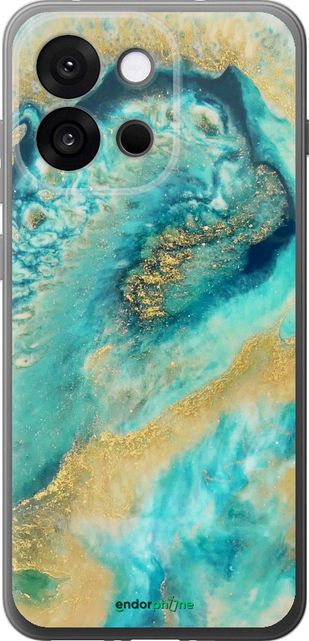 Силиконовый чехол Green marble для OnePlus 13T 5G / 13S 5G - 4365u-4026 изображение 