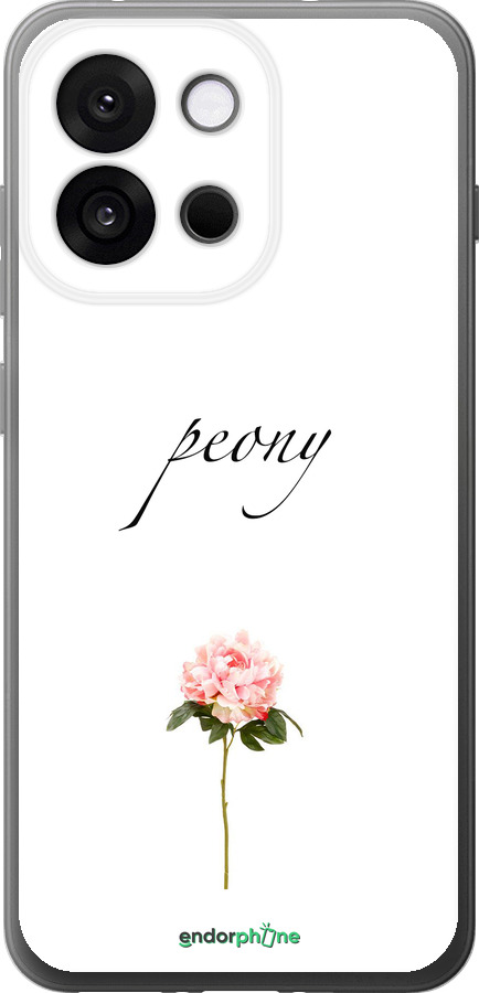 Силиконовый чехол Пион для OnePlus 13T 5G / 13S 5G - 4366u-4026 изображение 