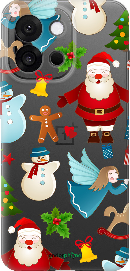 Силиконовый чехол Новогодний 1 для OnePlus 13T 5G / 13S 5G - 4614u-4026 изображение 