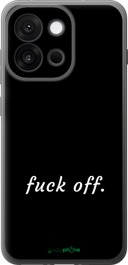 Силиконовый чехол Fuck off для OnePlus 13T 5G / 13S 5G - 4731u-4026 изображение 