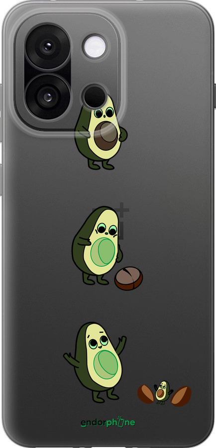 Силіконовий чехол Авокадо 1 для OnePlus 13T 5G / 13S 5G - 4857u-4026 изображение 