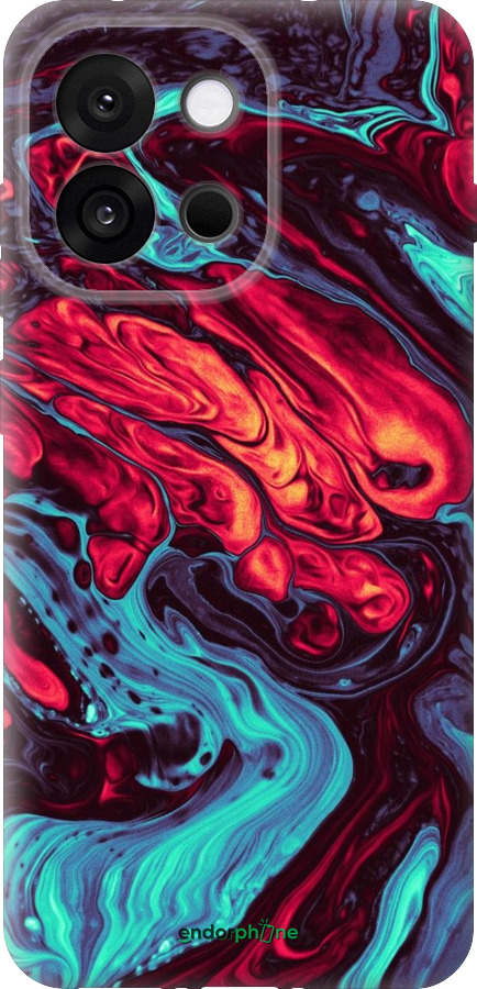 Силиконовый чехол Синяя красная абстакция для OnePlus 13T 5G / 13S 5G - 5339u-4026 изображение 