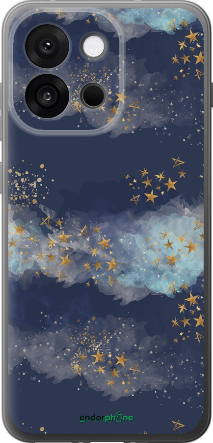 Силіконовий чехол Ніч золоті зірки для OnePlus 13T 5G / 13S 5G - 5421u-4026 изображение 