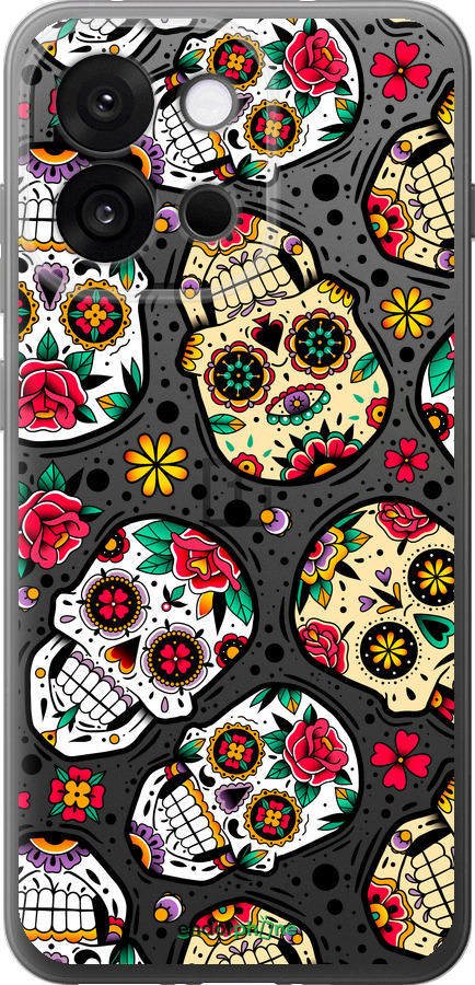 Силиконовый чехол Черепа для OnePlus 13T 5G / 13S 5G - 5471u-4026 изображение 