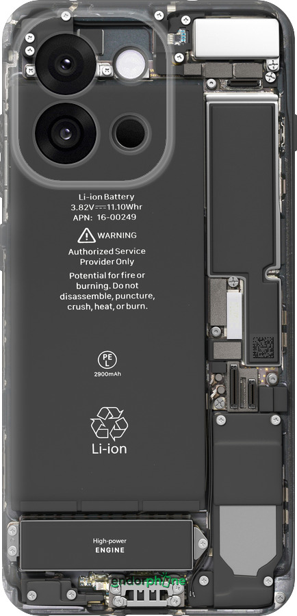 Силиконовый чехол Детали смартфона для OnePlus 13T 5G / 13S 5G - 5487u-4026 изображение 