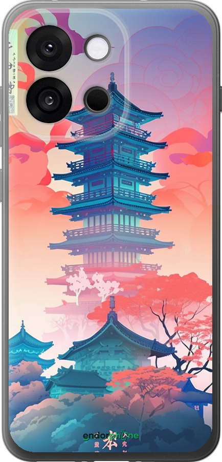 Силіконовий чехол Японія монастир для OnePlus 13T 5G / 13S 5G - 5590u-4026 изображение 