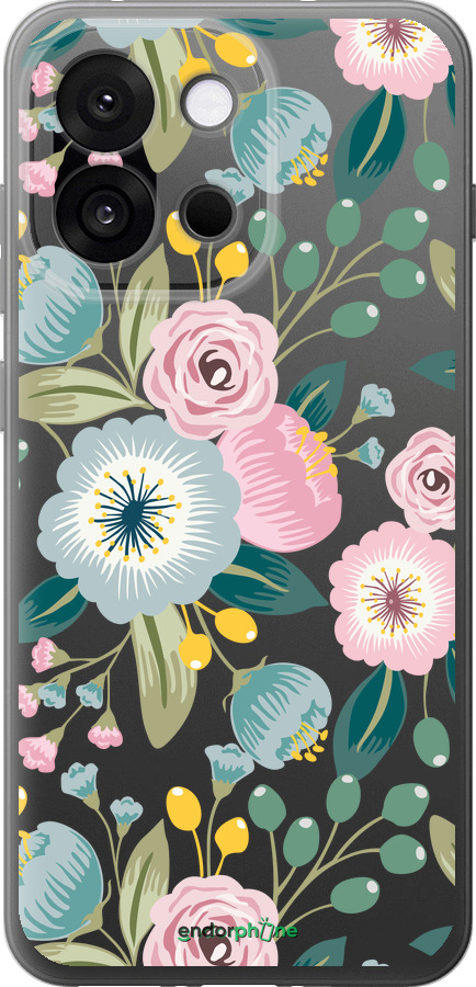 Силіконовий чехол Квіткові шпалери v2 для OnePlus 13T 5G / 13S 5G - 5602u-4026 изображение 