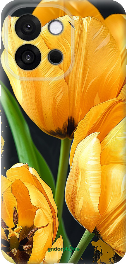 Силиконовый чехол Желтые тюльпаны для OnePlus 13T 5G / 13S 5G - 5991u-4026 изображение 