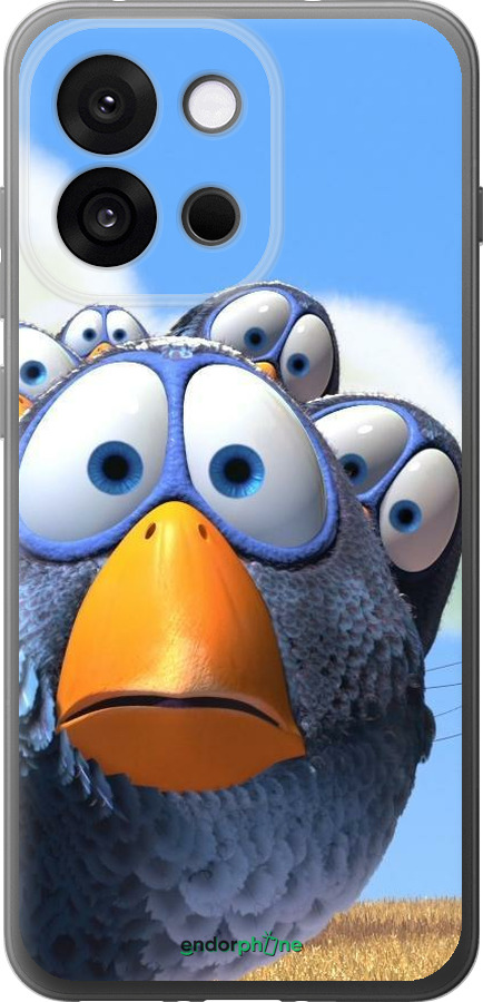 Силиконовый чехол Angry Birds для OnePlus 13T 5G / 13S 5G - 6008u-4026 изображение 