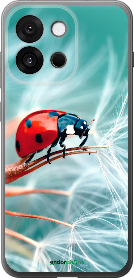 Силиконовый чехол Божья коровка для OnePlus 13T 5G / 13S 5G - 6049u-4026 изображение 