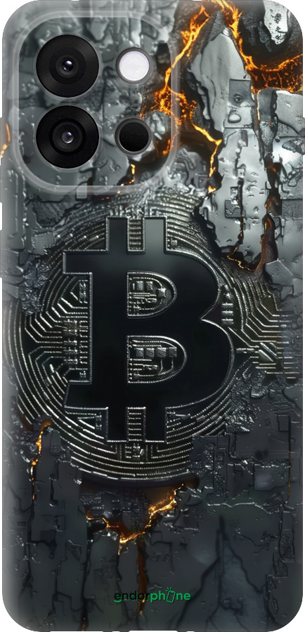 Силіконовий чехол Розпечений біткойн для OnePlus 13T 5G / 13S 5G - 6091u-4026 изображение 