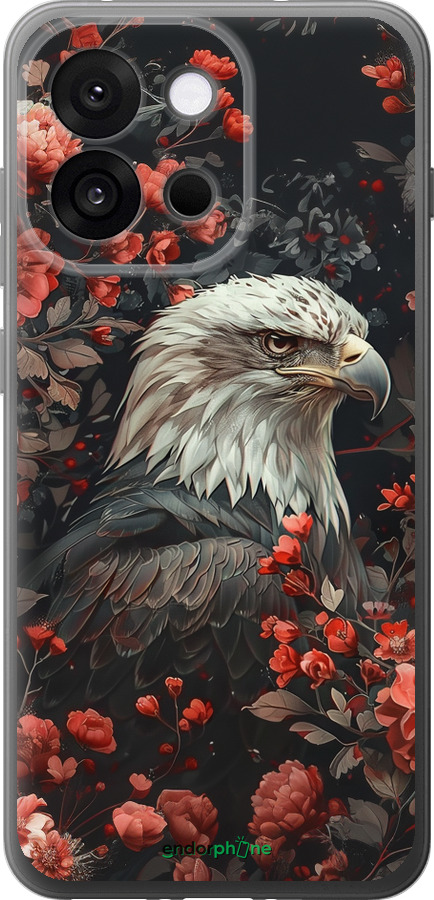 Силиконовый чехол Цветочный страж для OnePlus 13T 5G / 13S 5G - 6102u-4026 изображение 