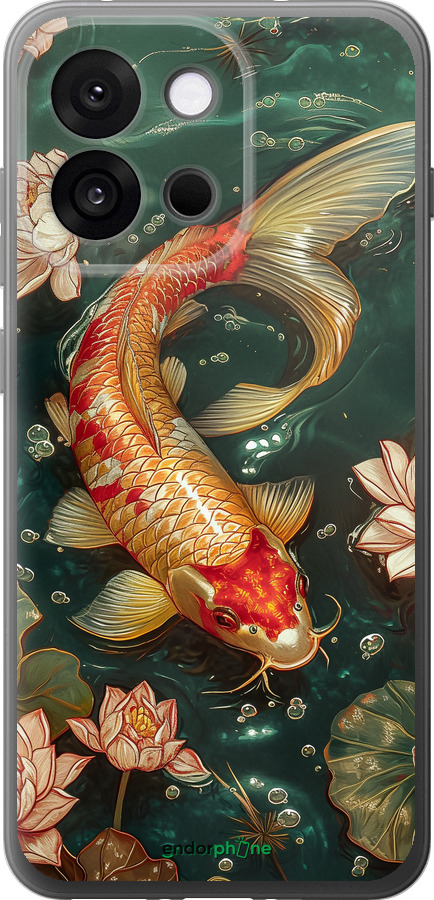 Силиконовый чехол Мелодия Лотоса для OnePlus 13T 5G / 13S 5G - 6106u-4026 изображение 