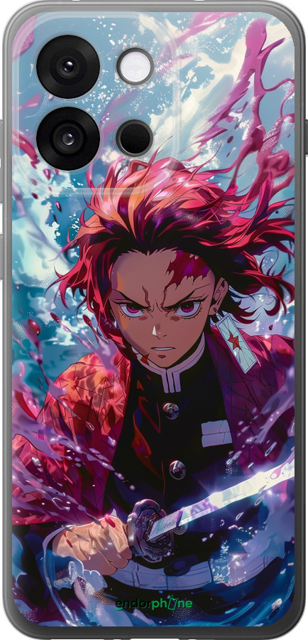 Силіконовий чехол Танджиро Камадо: Клинок, що розсікає демонів для OnePlus 13T 5G / 13S 5G - 6111u-4026 изображение 