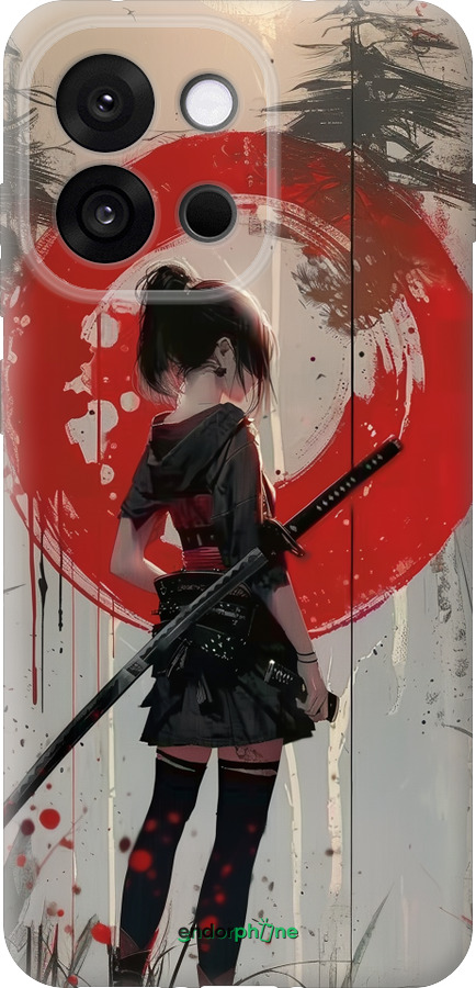 Силиконовый чехол Сумерки воина: Танец с катаной для OnePlus 13T 5G / 13S 5G - 6123u-4026 изображение 