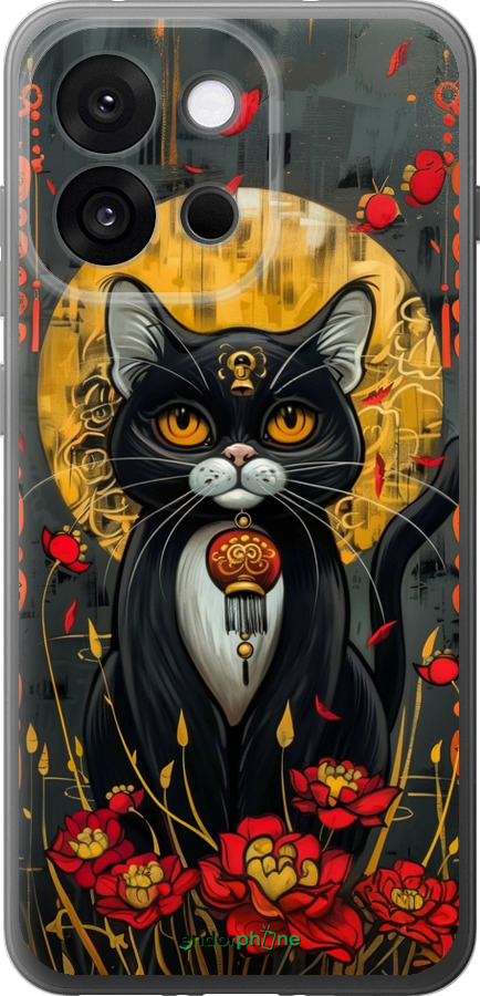 Силиконовый чехол China Cat для OnePlus 13T 5G / 13S 5G - 6134u-4026 изображение 