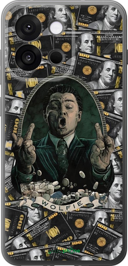 Силиконовый чехол Волк с валл стрит для OnePlus 13T 5G / 13S 5G - 6287u-4026 изображение 