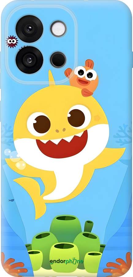 Силиконовый чехол Бейби Шарк для OnePlus 13T 5G / 13S 5G - 6303u-4026 изображение 