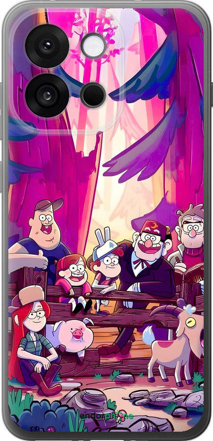Силіконовий чехол Гравити Фолз для OnePlus 13T 5G / 13S 5G - 6365u-4026 изображение 