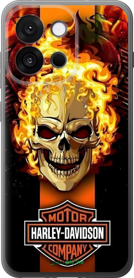 Силиконовый чехол Харлей девидсон для OnePlus 13T 5G / 13S 5G - 6370u-4026 изображение 