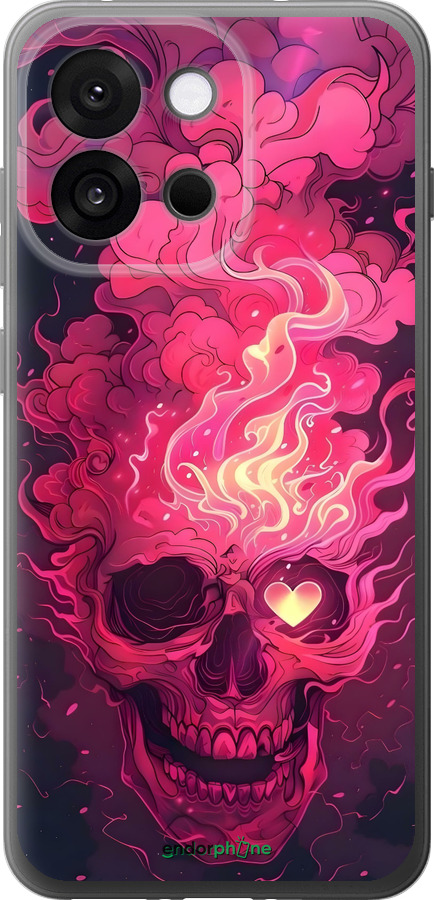 Силиконовый чехол Череп арт для OnePlus 13T 5G / 13S 5G - 6385u-4026 изображение 