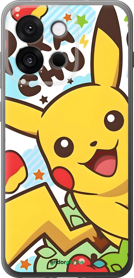 Силиконовый чехол Пикачу 2 для OnePlus 13T 5G / 13S 5G - 6391u-4026 изображение 