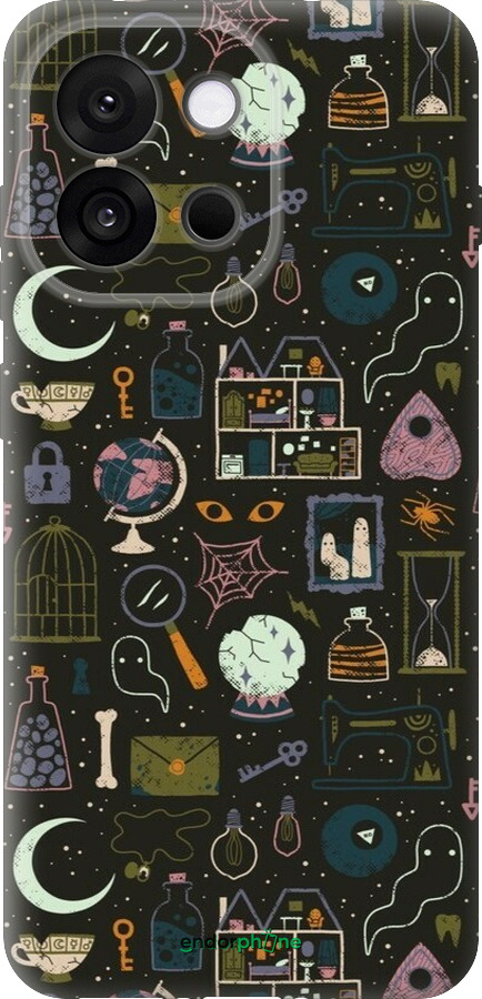 Силиконовый чехол Колдовской принт для OnePlus 13T 5G / 13S 5G - 6425u-4026 изображение 