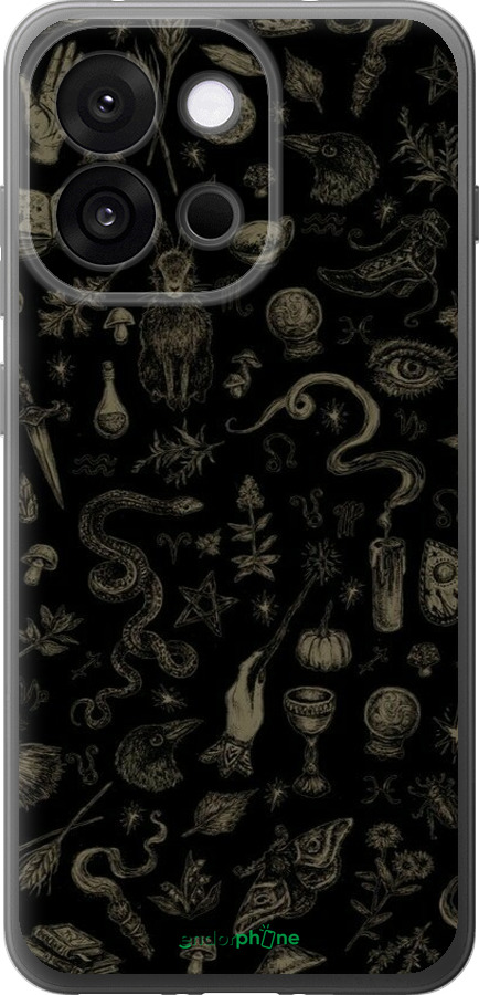 Силиконовый чехол Мистический коллаж с травами и магическими символами для OnePlus 13T 5G / 13S 5G - 6428u-4026 изображение 