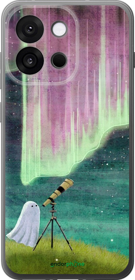 Силиконовый чехол Привидение и звезды для OnePlus 13T 5G / 13S 5G - 6443u-4026 изображение 