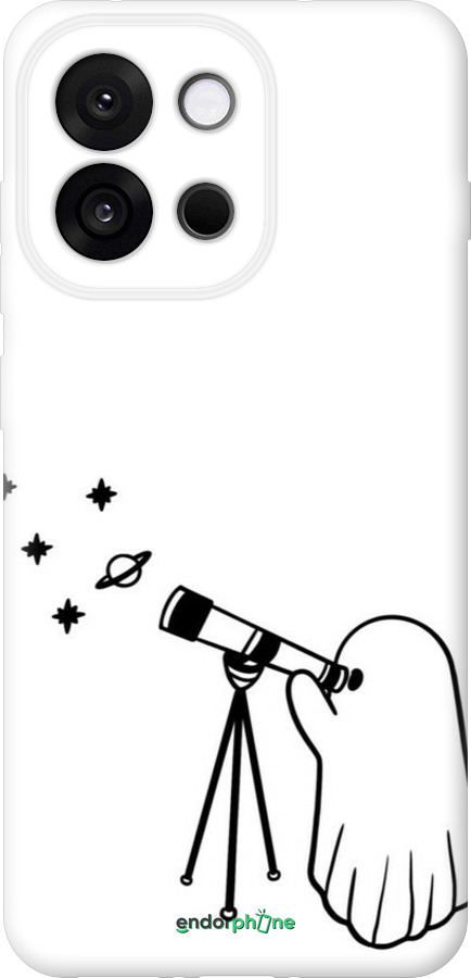 Силиконовый чехол Привидение астроном для OnePlus 13T 5G / 13S 5G - 6444u-4026 изображение 