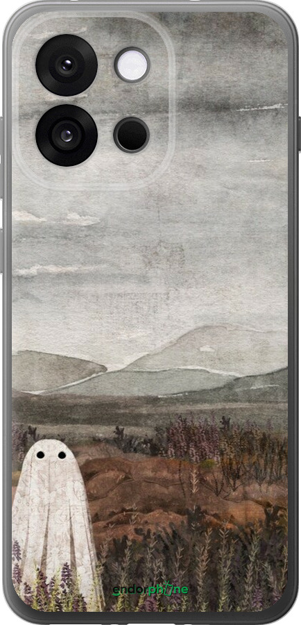 Силіконовий чехол Самотій привид на фоні гір для OnePlus 13T 5G / 13S 5G - 6486u-4026 изображение 