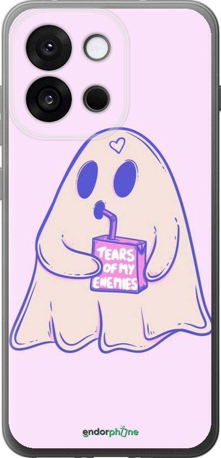 Силиконовый чехол Милый призрак для OnePlus 13T 5G / 13S 5G - 6507u-4026 изображение 