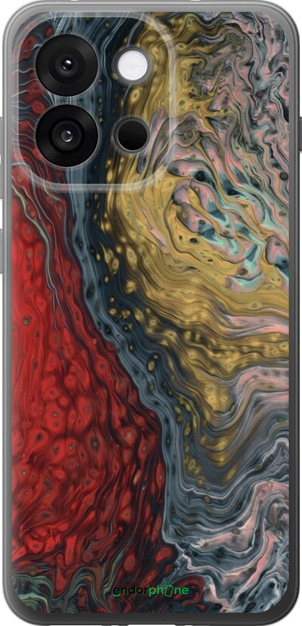 Силиконовый чехол С изображением абстрактной живописи для OnePlus 13T 5G / 13S 5G - 6530u-4026 изображение 