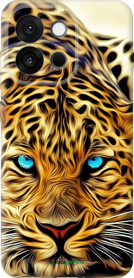 Силиконовый чехол Леопард для OnePlus 13T 5G / 13S 5G - 6611u-4026 изображение 