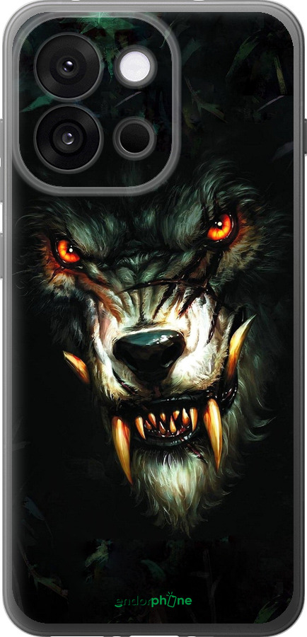 Силиконовый чехол Дьявольский волк для OnePlus 13T 5G / 13S 5G - 833u-4026 изображение 
