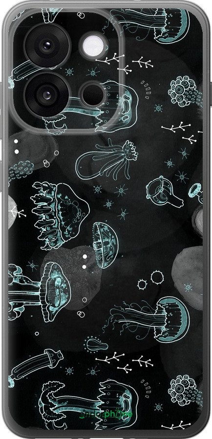 Силиконовый чехол Медузы для OnePlus 13T 5G / 13S 5G - 906u-4026 изображение 