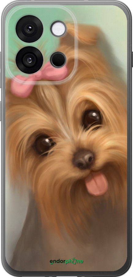 Силиконовый чехол Нарисованный йоркширский терьер для OnePlus 13T 5G / 13S 5G - 928u-4026 изображение 