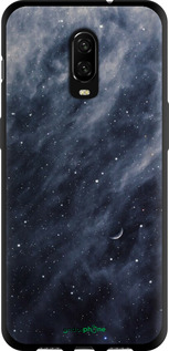 TPU чехол Голубые облака, Голубая луна для OnePlus 6T - 6398b-1587 изображение 