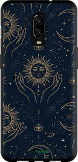 TPU чехол Celestial Harmony: Sun & Moon Gold Mystic Pattern для OnePlus 6T - 6778b-1587 изображение 