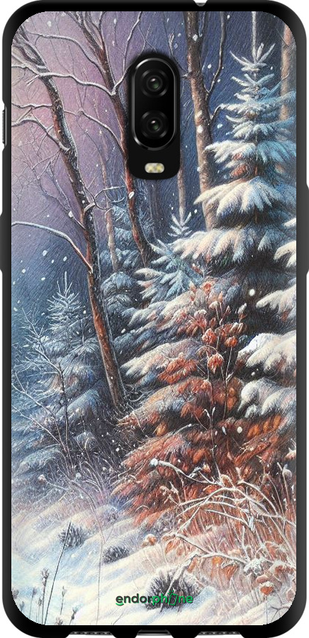 TPU чехол Зимовий пейзаж для OnePlus 6T - 5814b-1587 изображение 