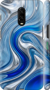 3D пластиковий матовий чехол Liquid Chrome для OnePlus 6T - 6781m-1587 изображение 