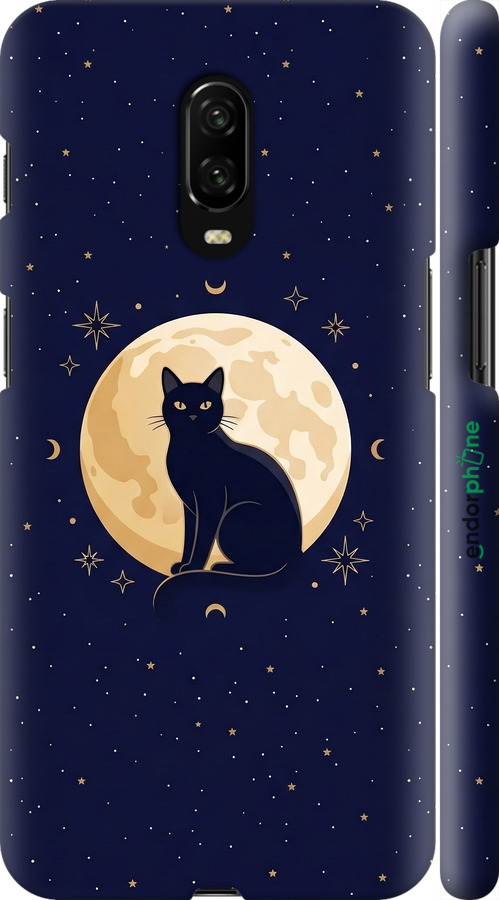 3D пластиковый матовый чехол Cute Cat Celestial/Witchy для OnePlus 6T - 6787m-1587 изображение 