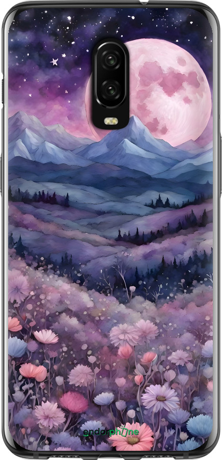 2D пластиковый чехол Ночь луна арт для OnePlus 6T - 6319t-1587 изображение 