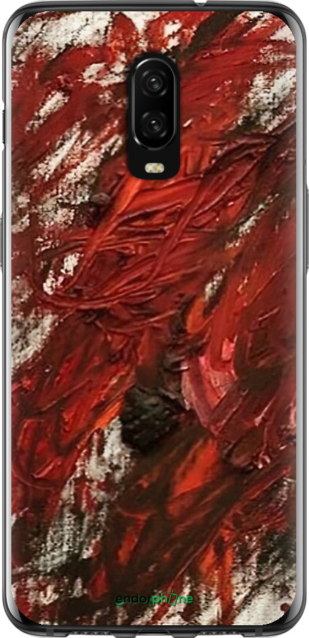2D пластиковый чехол Абстрактная композиция в красных тонах для OnePlus 6T - 6541t-1587 изображение 