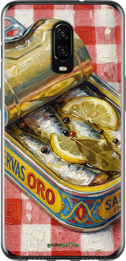 Силіконовий чехол Vintage Sardine Tin Phone для OnePlus 6T - 6772u-1587 изображение 